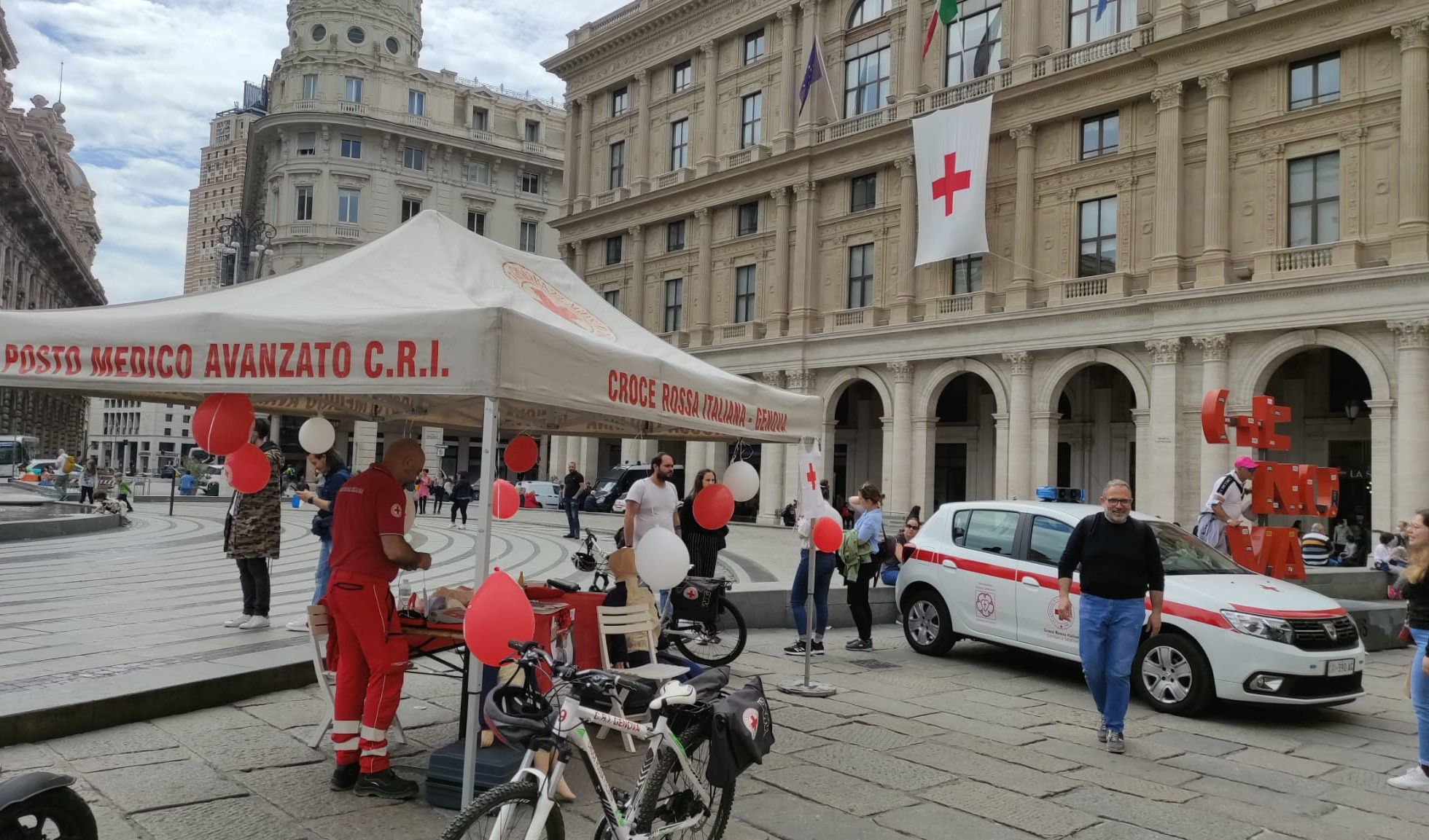 Croce Rossa: festa a De Ferrari per i 158 anni del comitato di Genova