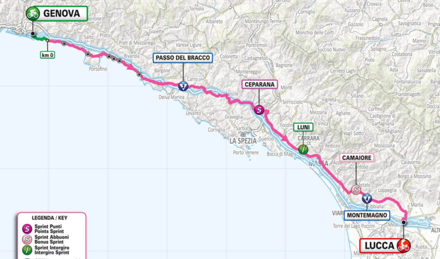 Oggi il Giro d'Italia a Genova, ecco come cambia la viabilità in città