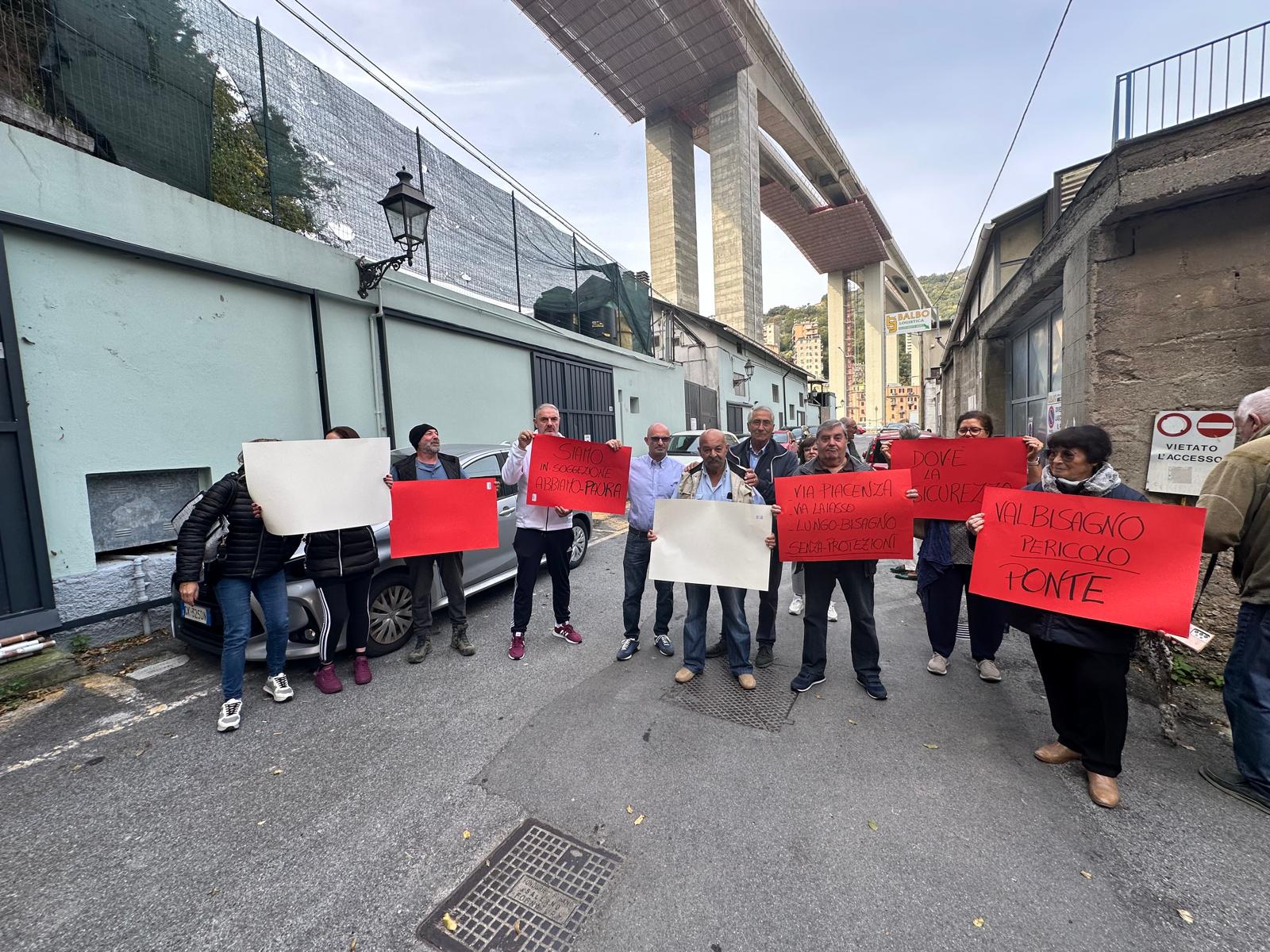 Lavori sul viadotto Bisagno, gli abitanti a Primocanale: