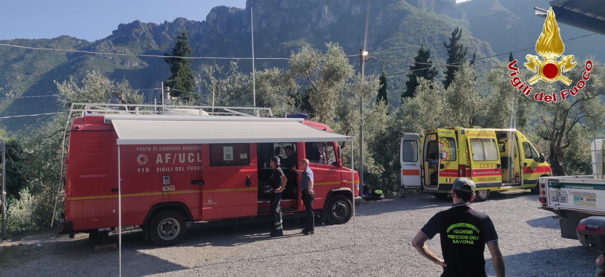 Turista disperso da giovedì nel savonese, ricerche con droni e unità cinofile