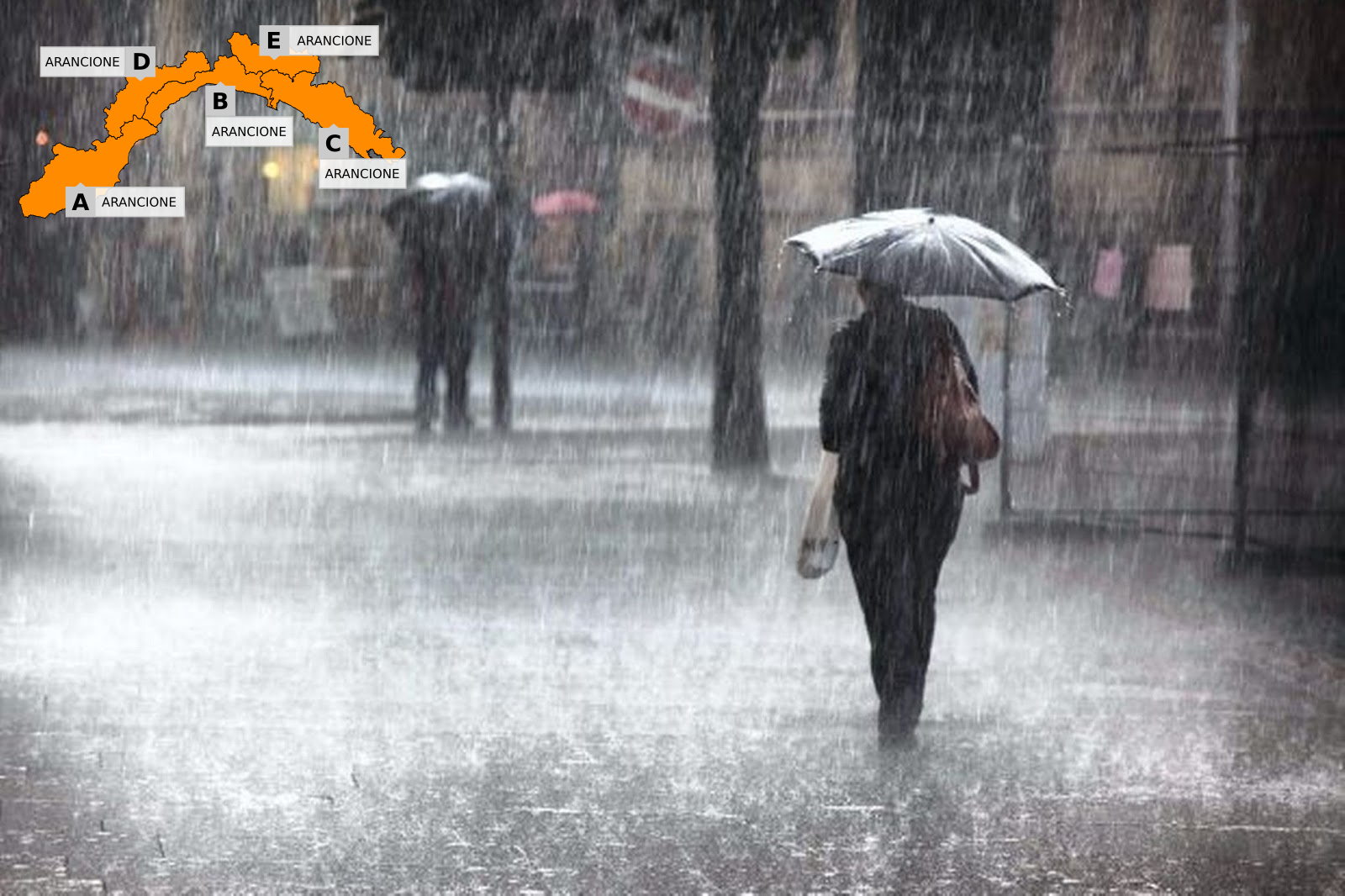 Lunedì di allerta arancione su tutta la Liguria, Primocanale in diretta