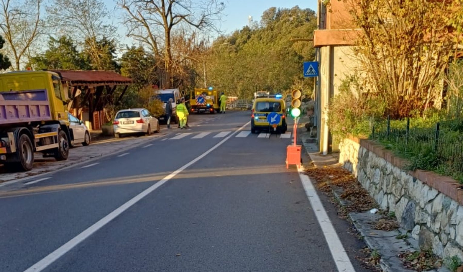 Frana sull'Aurelia a Moneglia sul Bracco, il sindaco:
