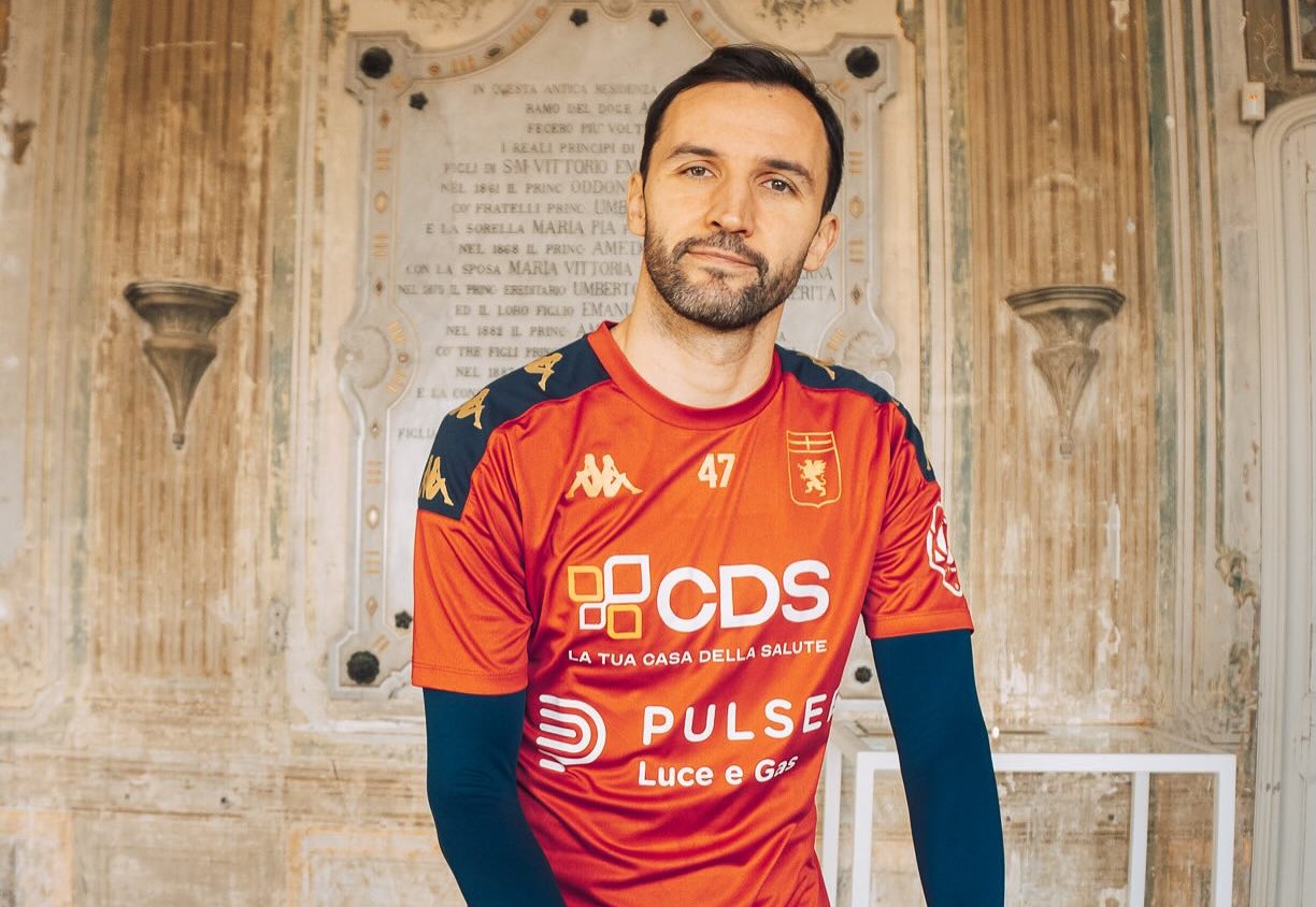 Milan Badelj, capitano del Genoa, a Villa Rostan