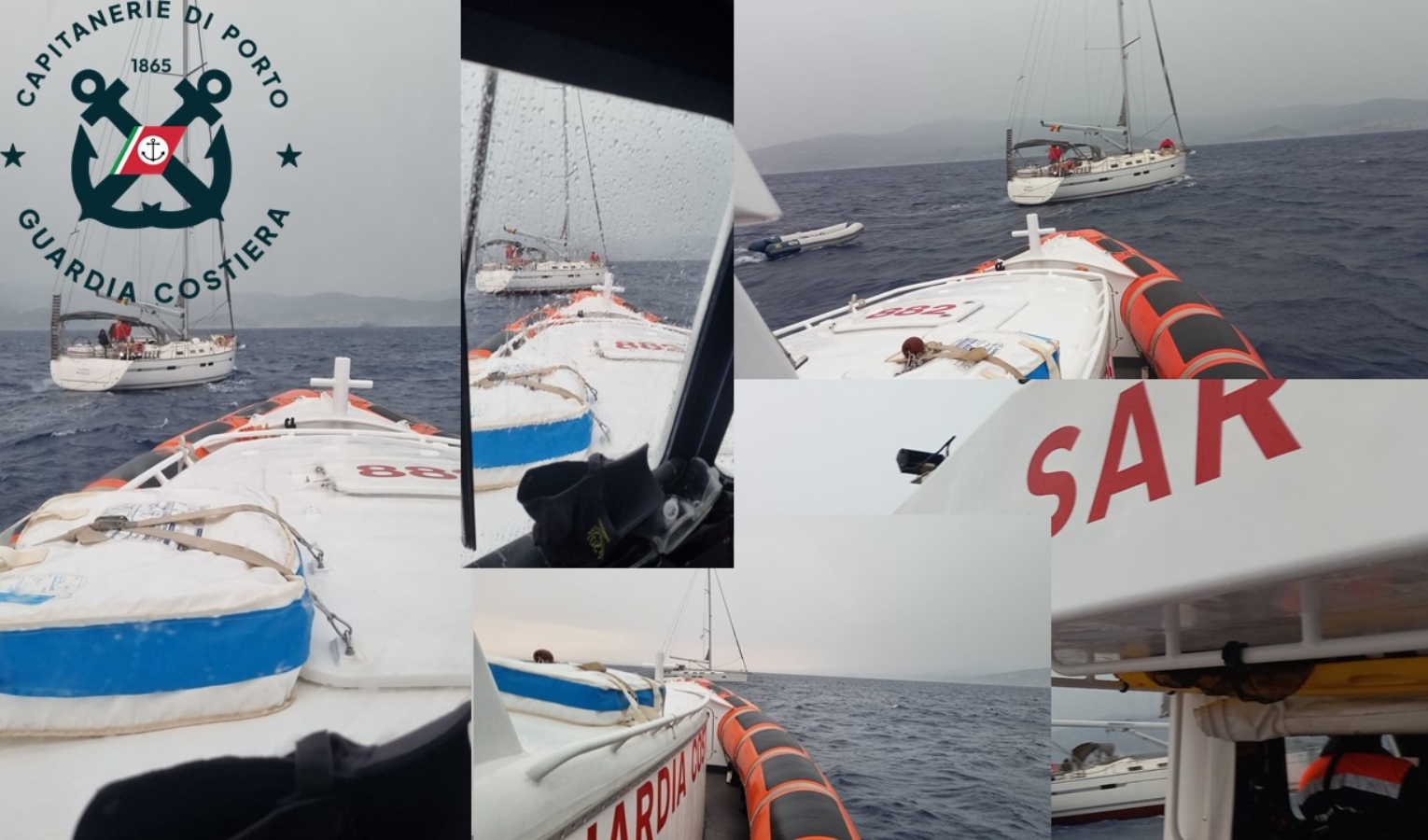 Barca a vela si ritrova in mezzo al nubifragio: guardia costiera salva 11 persone