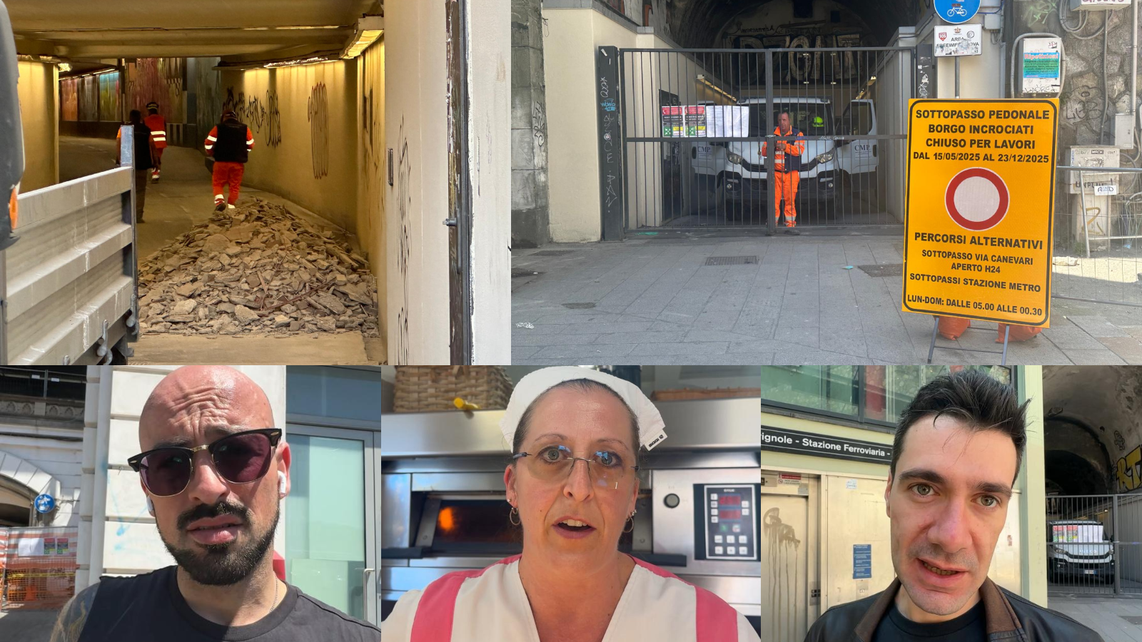 Viaggio a Borgo Incrociati, orfano del tunnel chiuso per lavori