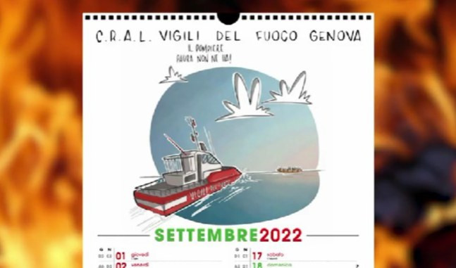 Calendario dei vigili del fuoco 2022, l'illustratrice Nora Gallia: 