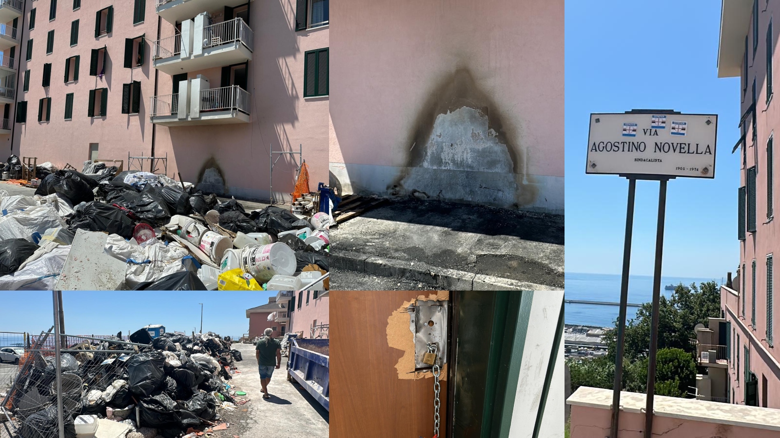 Genova Cep, abusivi ed ex operai in rivolta: roghi e disordini
