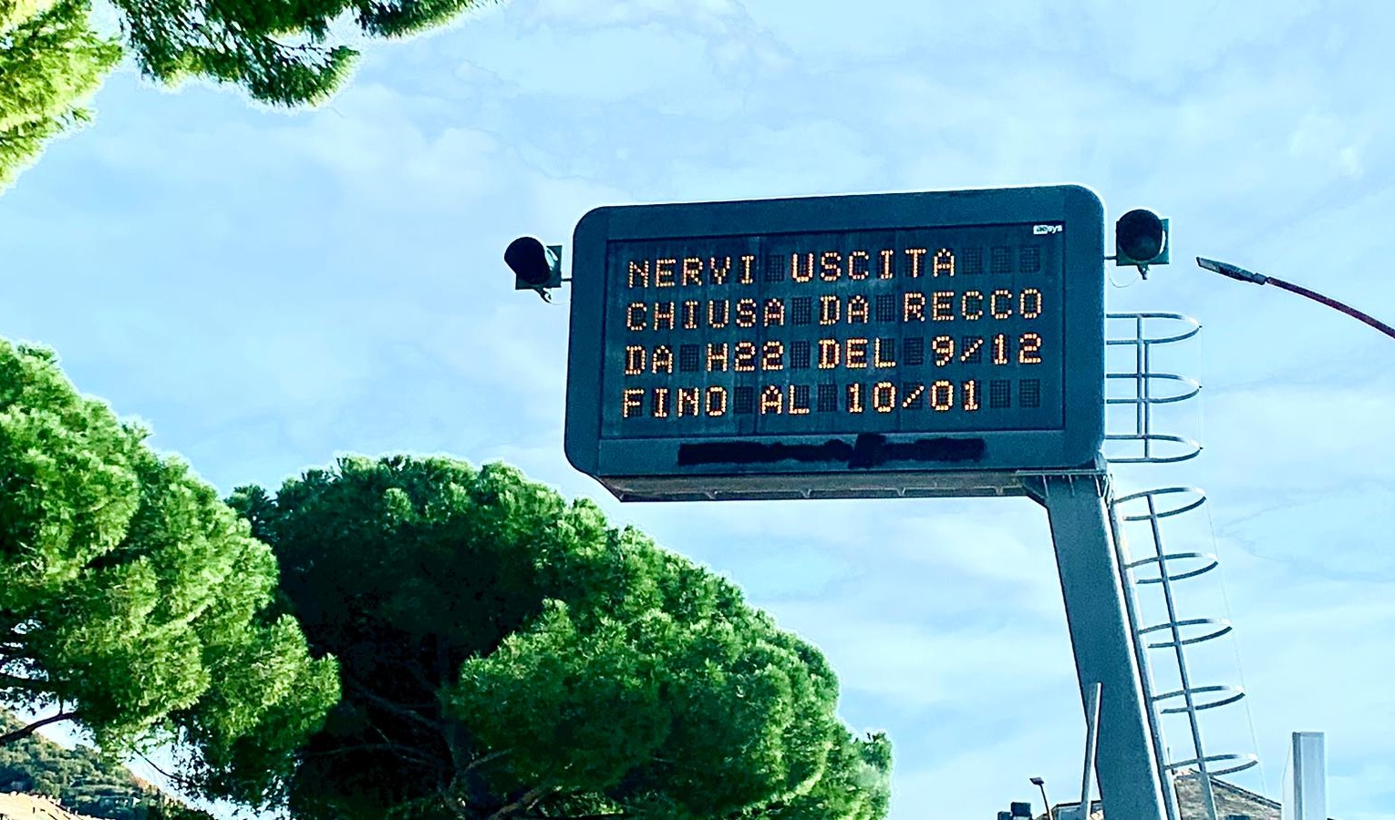 Caos autostrade, da oggi chiusa l'uscita di Nervi da Livorno