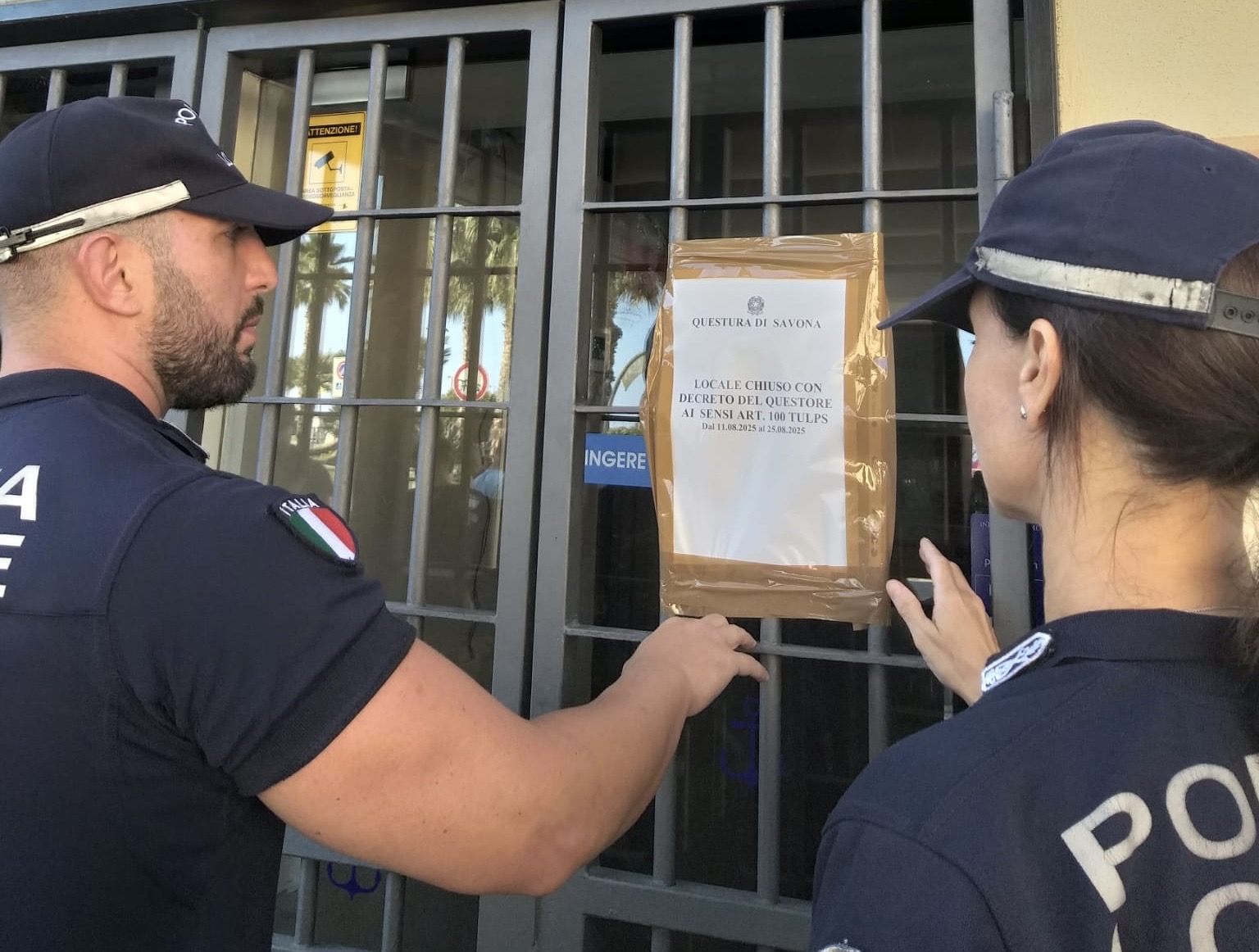 Somministra alcol a minori: chiuso per 15 giorni bar a Savona