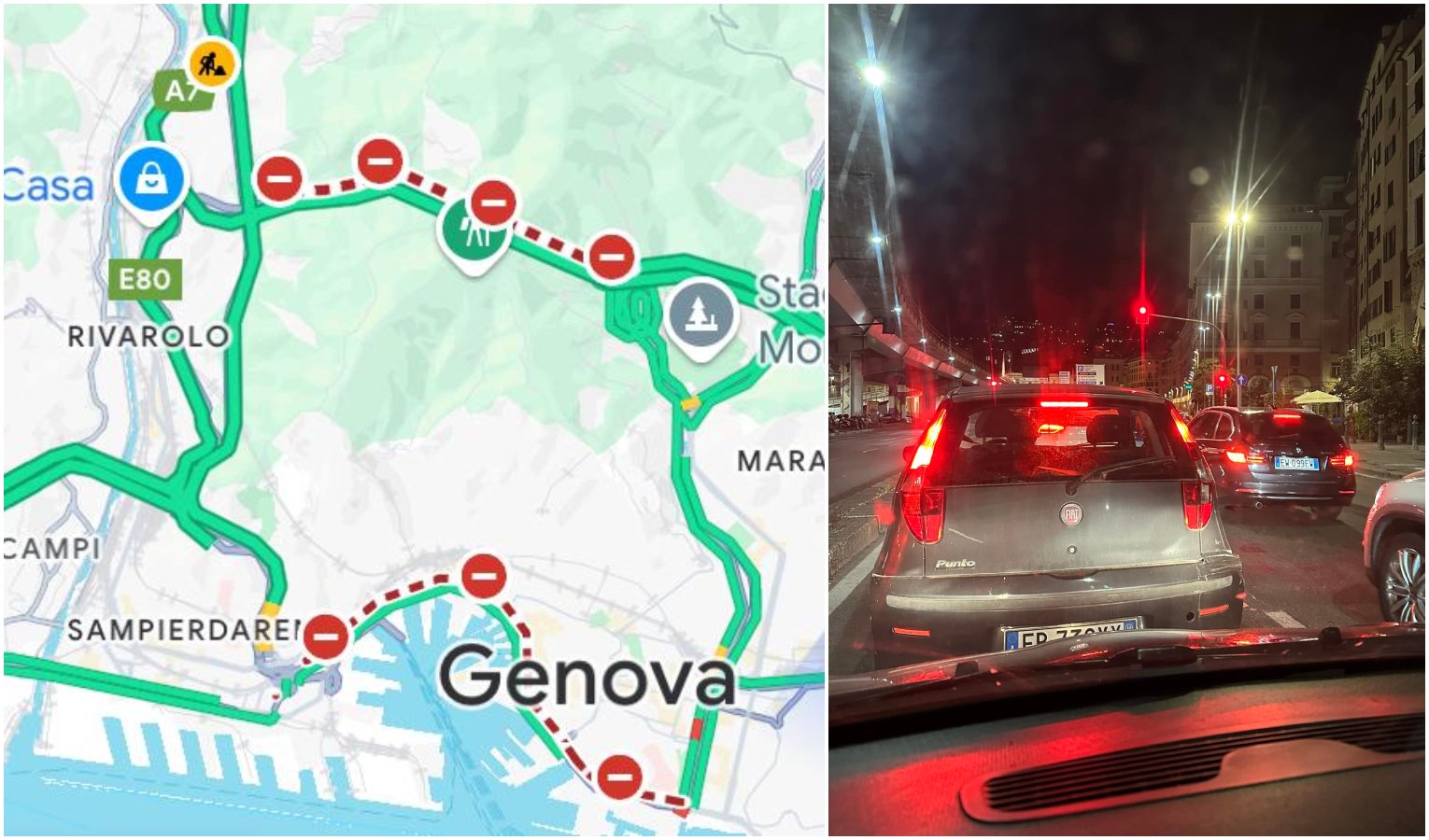 Genova, Sopraelevata e autostrada chiusa di notte: il traffico va in tilt