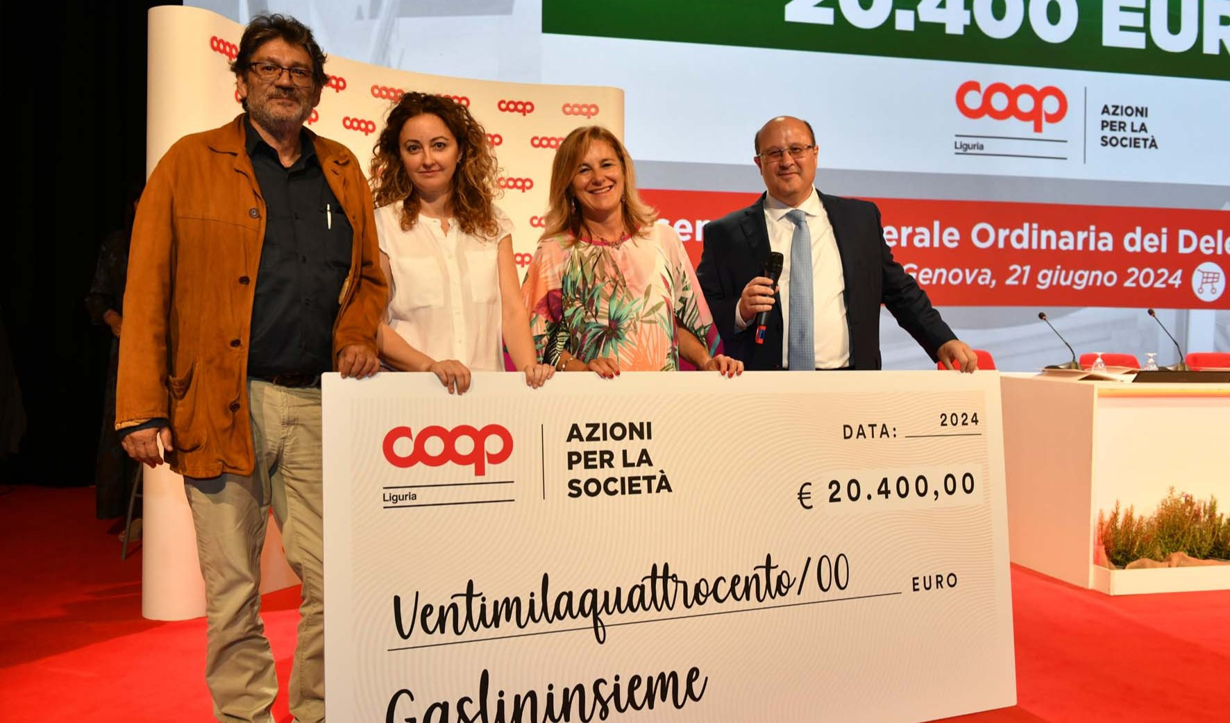 Coop Liguria, l'assemblea dei soci approva bilancio: donati 136.500 euro al territorio