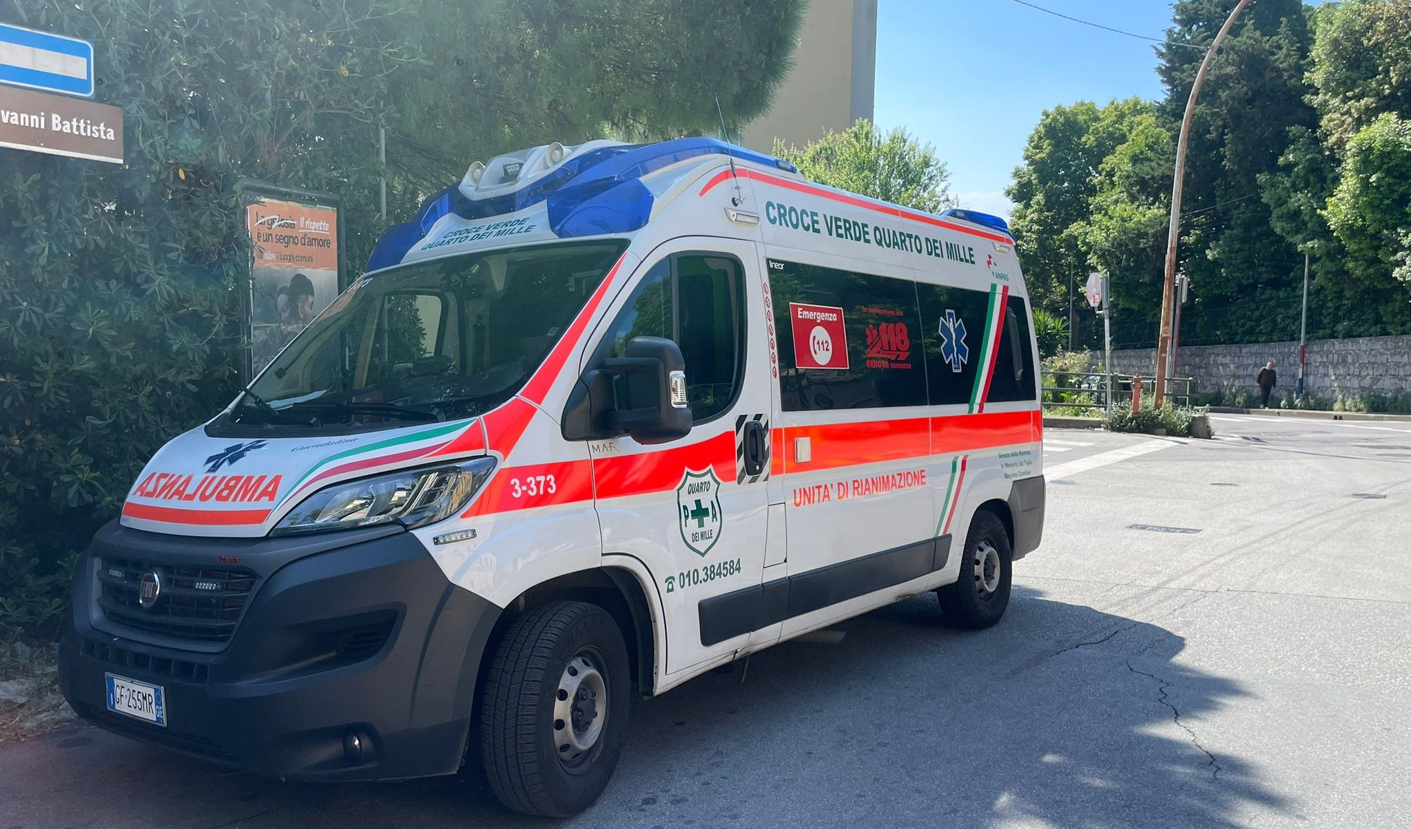 Quinto, soccorritore della Croce Verde aggredito: 5 punti sul viso