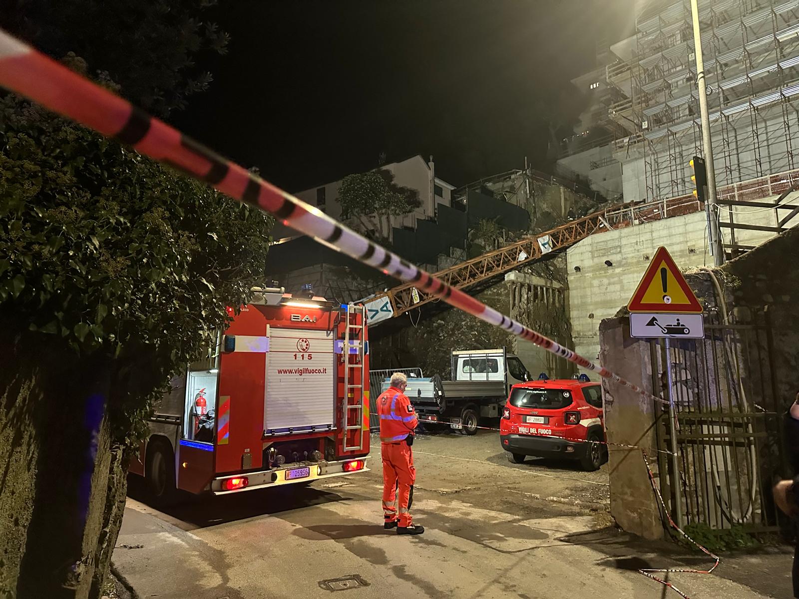 La scena di un incidente in una casa di riposo