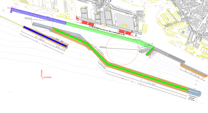 Diga di Genova, approvato il nuovo layout: