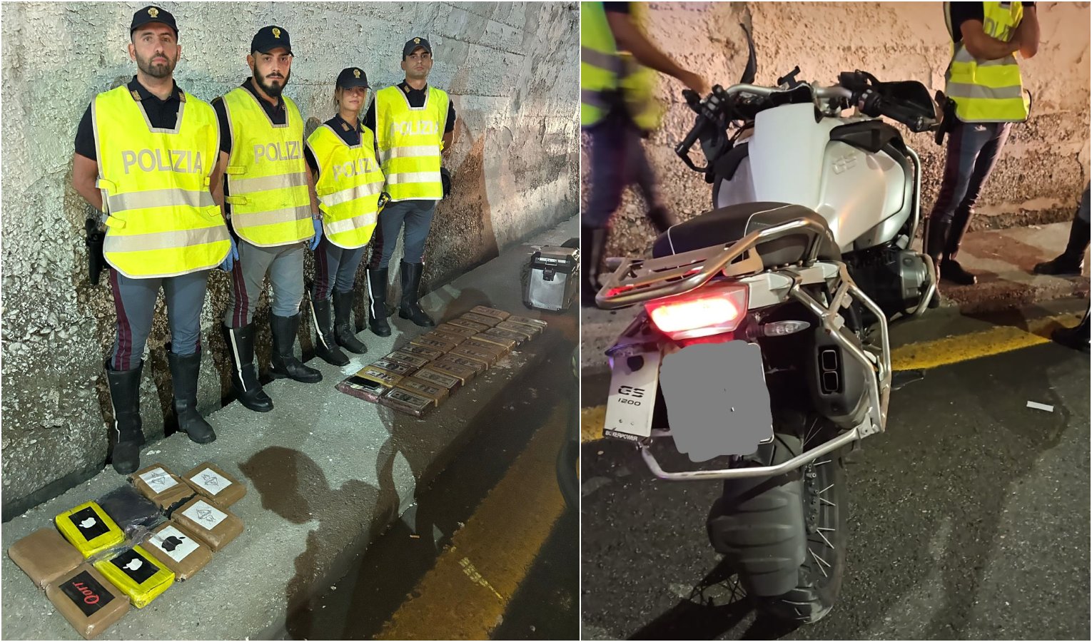 A7, fa incidente in moto: abbandona 35kg di droga e scappa in macchina