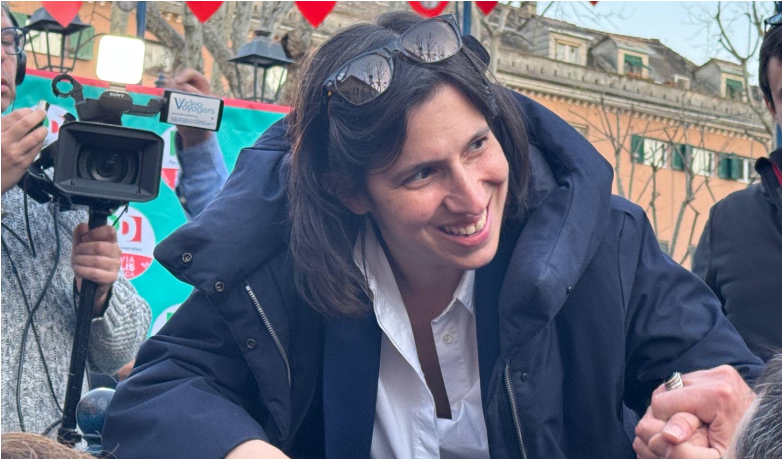 Comunali, Schlein in piazza con Salis a Pra' per la chiusura del Pd