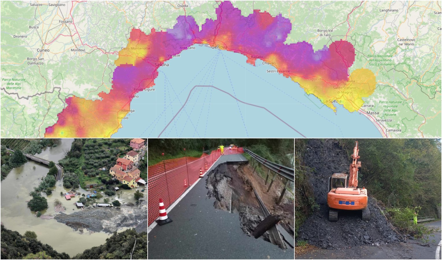 Effetti del maltempo, la Liguria fa i conti con le frane