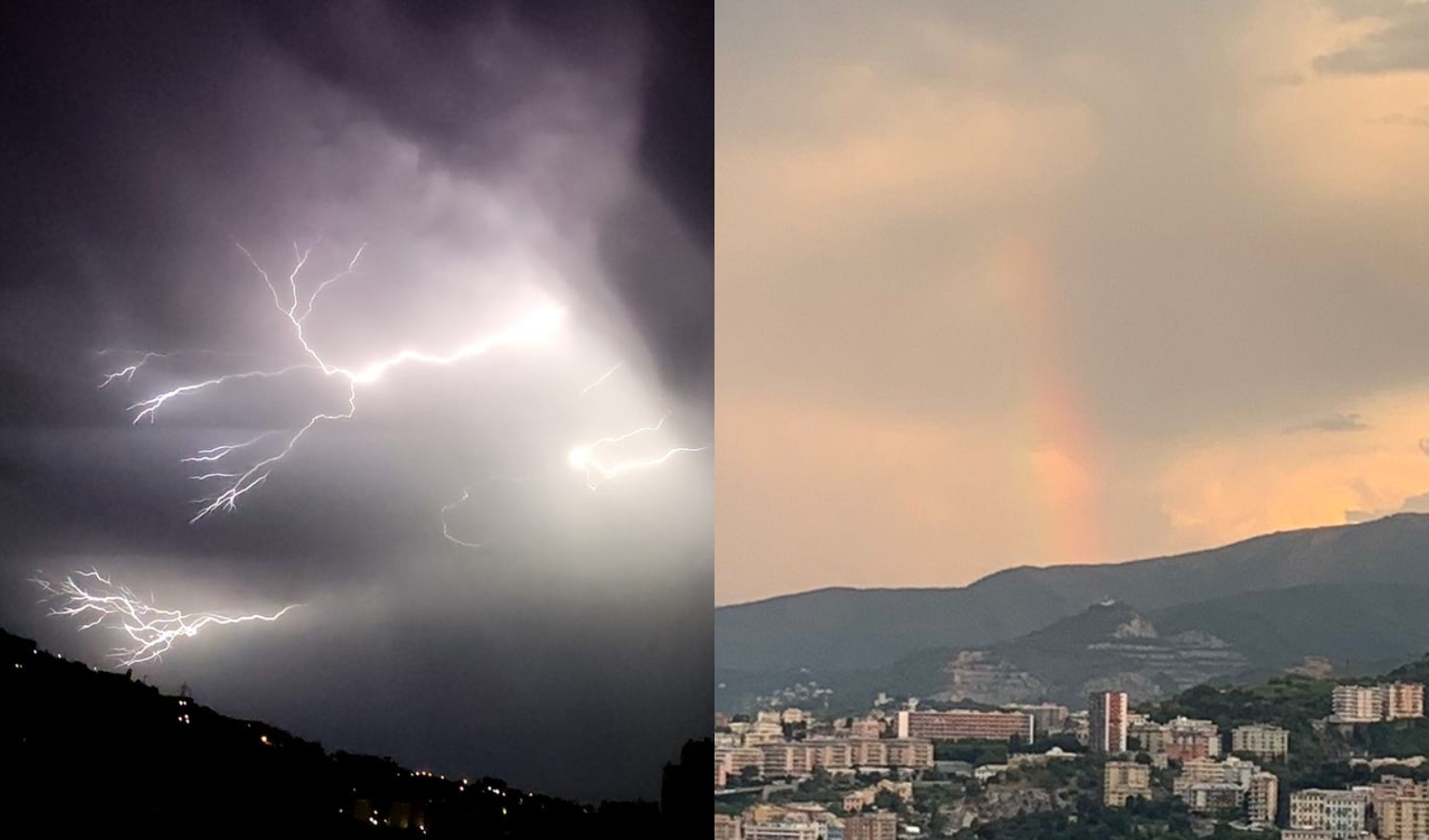 Tempesta di fulmini su Genova, semafori spenti in città 