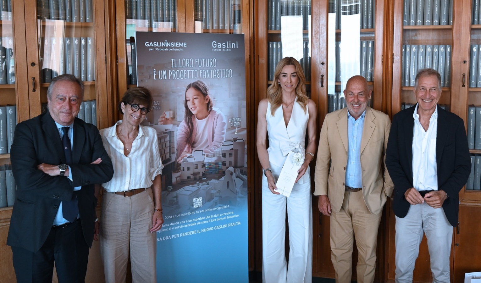 La sindaca Salis in visita al Gaslini: