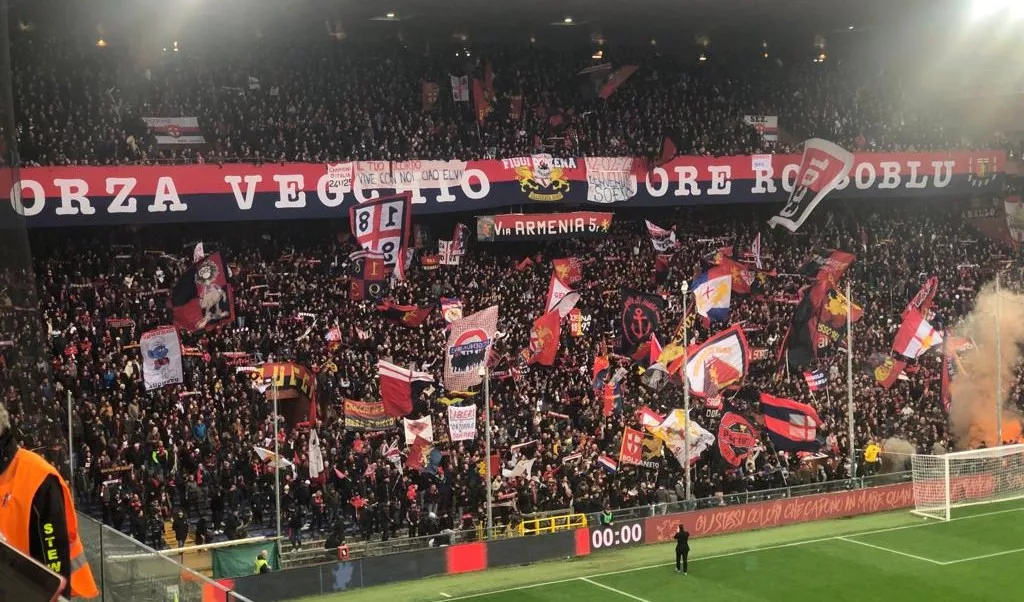 Genoa Coreografie Al Ferraris Per Il Match Col Milan Primocanale It