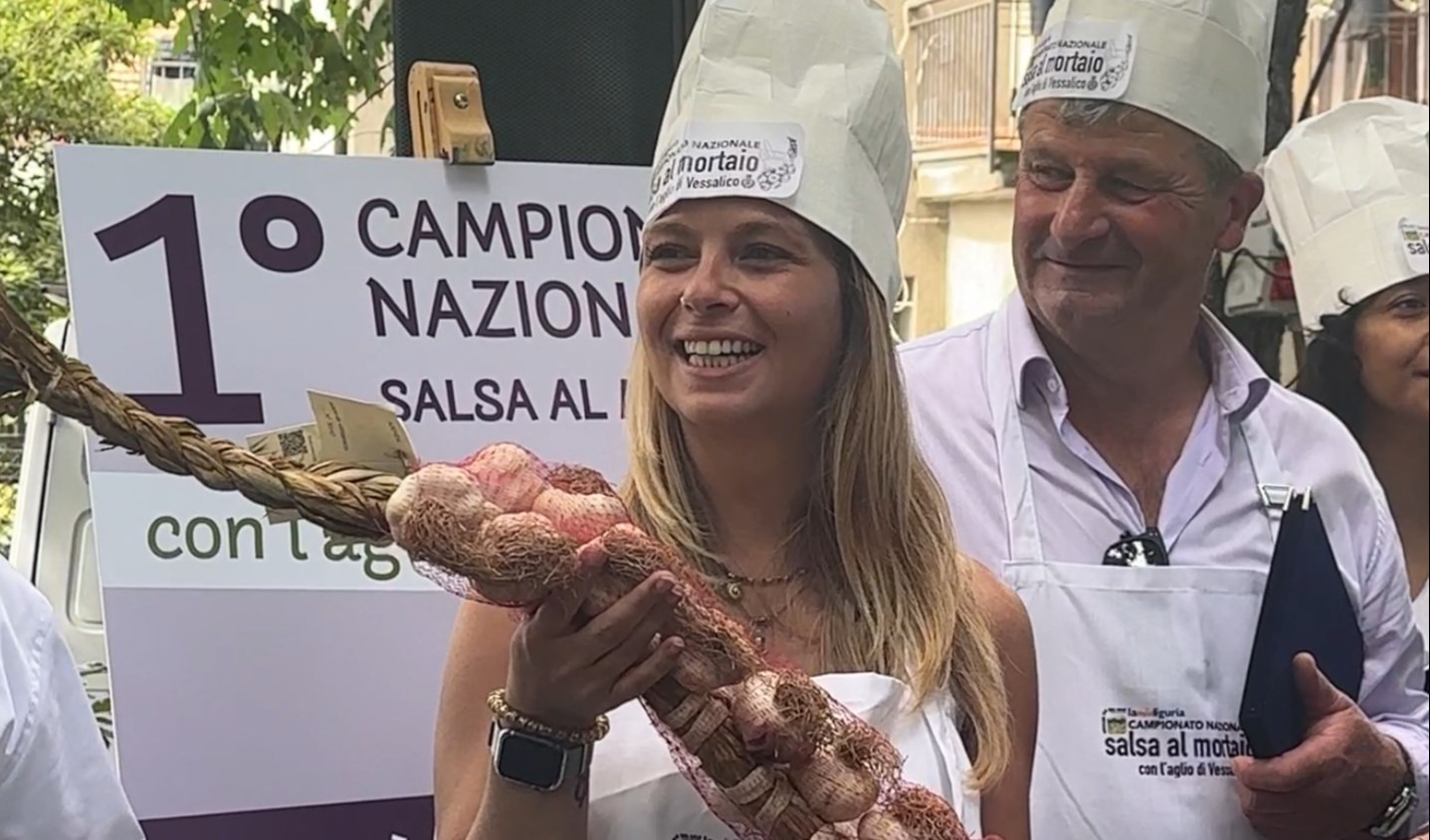 Vessalico, Giorgia Canetti vince il Campionato nazionale salse al mortaio