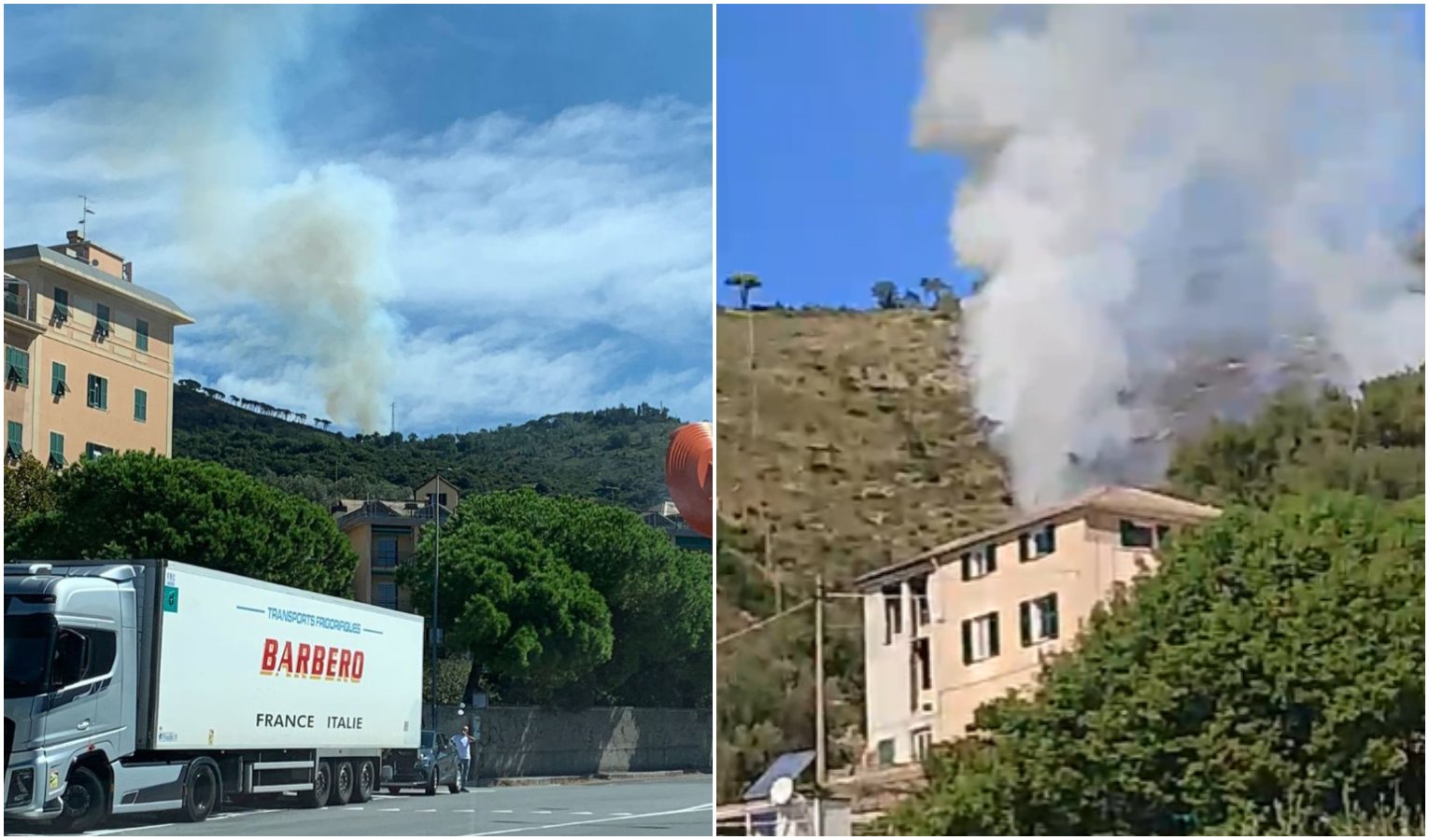 Genova, incendio sul Monte Moro: fiamme sotto controllo