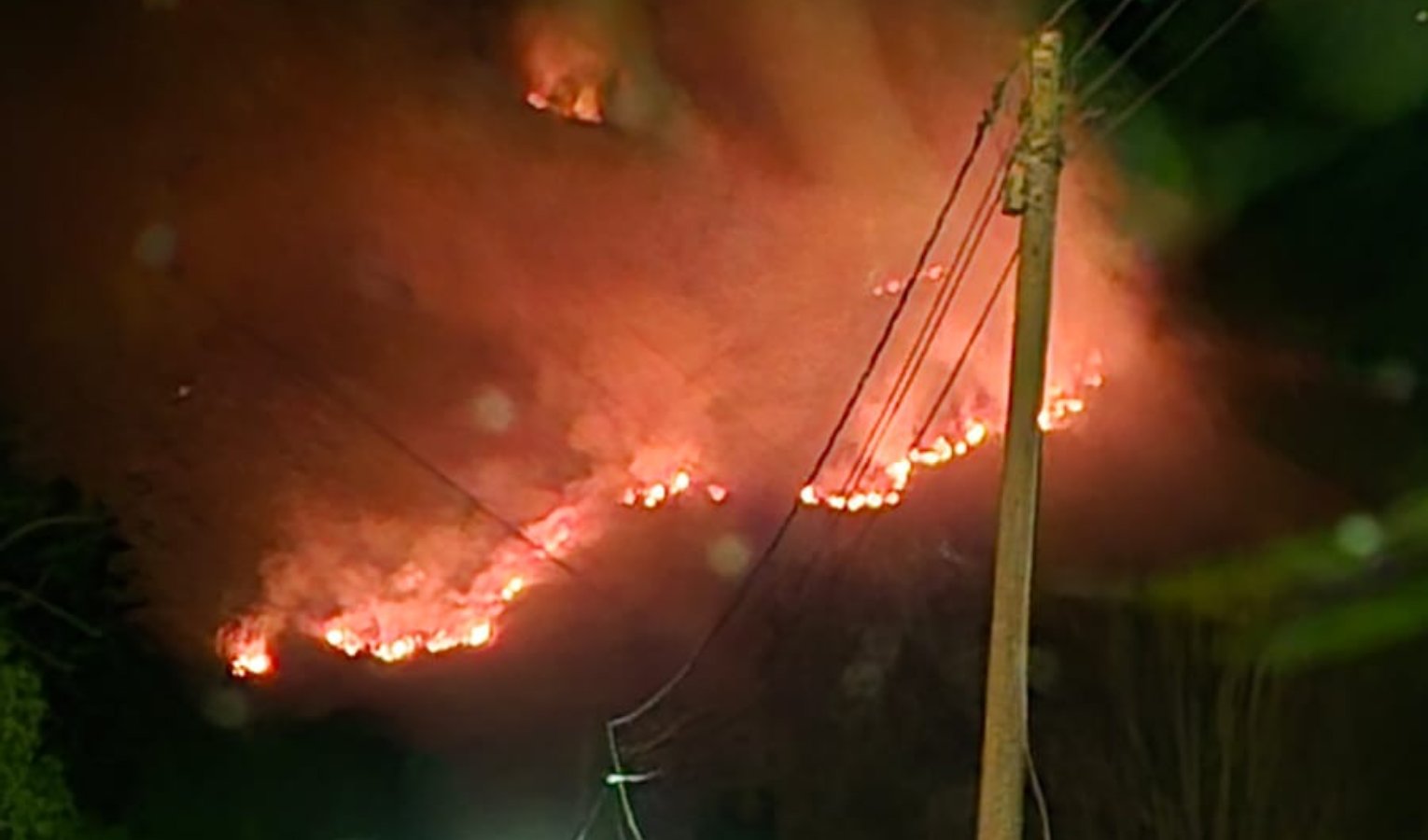 Incendio bosco nell'imperiese, intervengono elicottero e candair 