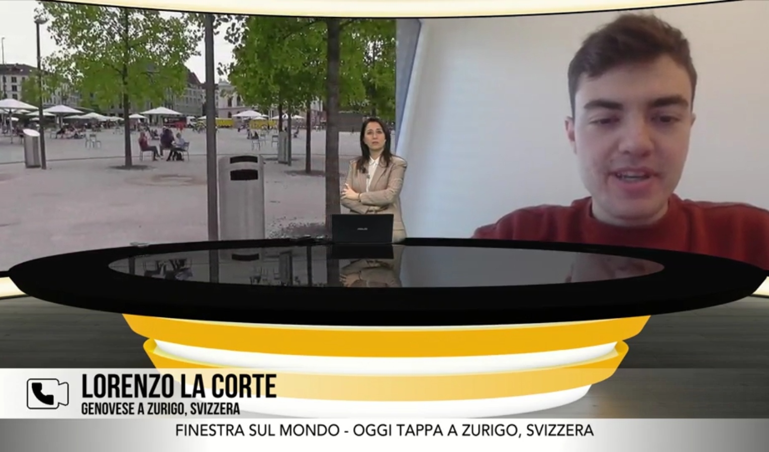 Lo studente genovese vicino a Zurigo: 