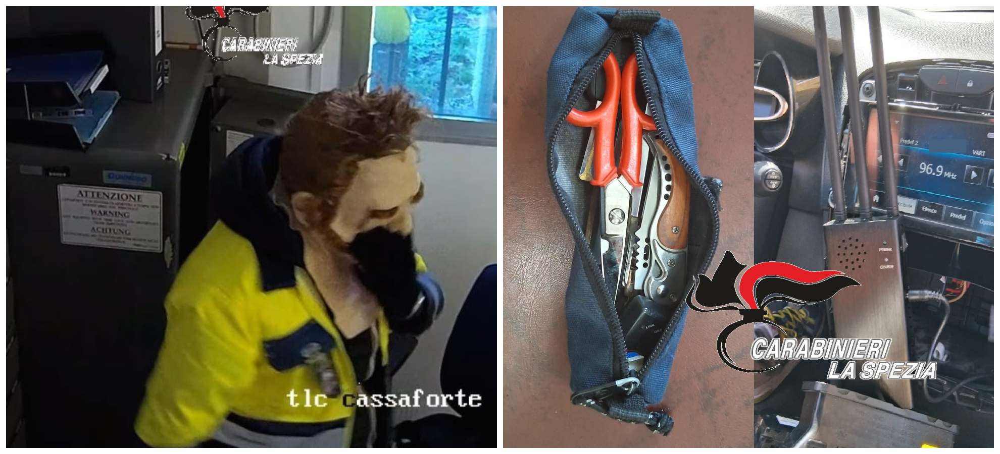 Rapina da 140mila euro a Vezzano Ligure: arrestati due maestri del crimine