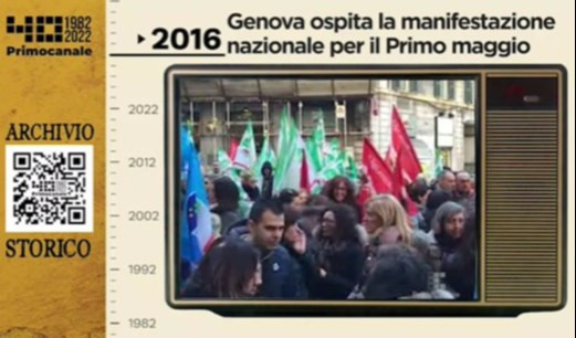 Dall'archivio storico di Primocanale, 2016: a Genova la manifestazione del 1°Maggio