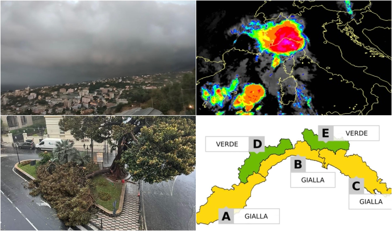 Ferragosto in Liguria: effetto 'Downburst' sul Ponente. Allerta gialla sulla costa