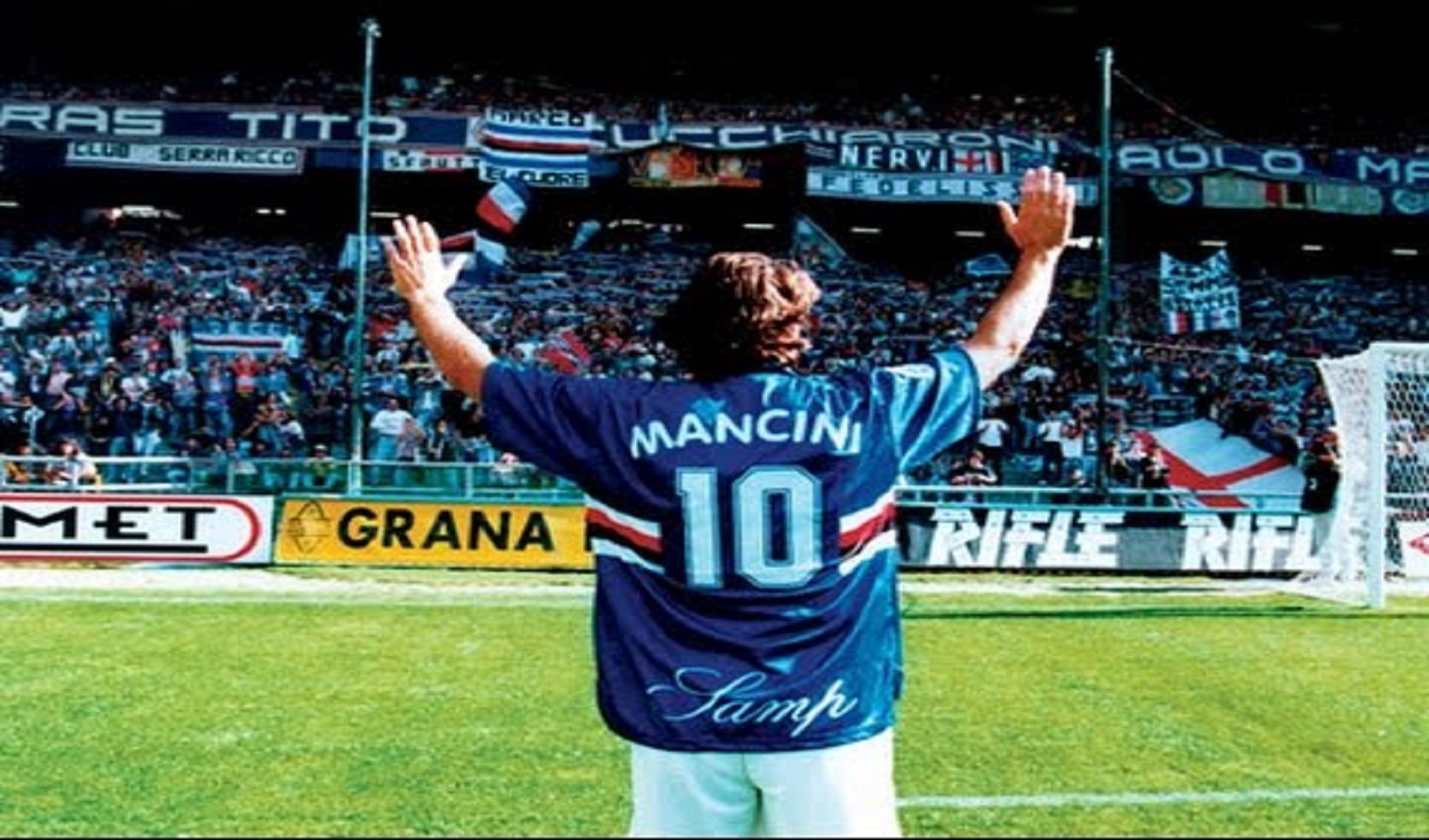 Roberto Mancini, la maglia numero 10 simbolo della Sampdoria