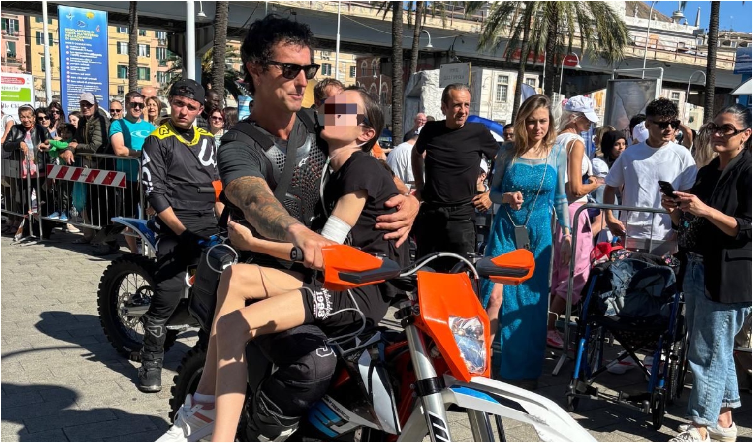 Mototerapia e solidarietà: Vanni Oddera con Unitalsi a People