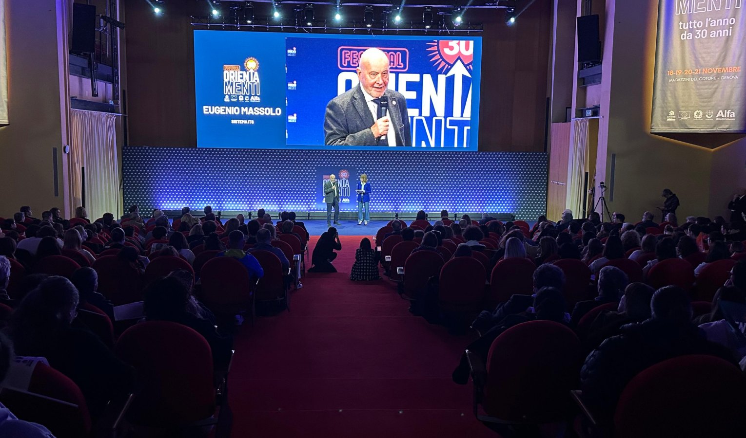 Al via Orientamenti 2025, taglio del nastro con Giovanna Botteri, Amalia Ercoli-Finzi e Iginio Massari