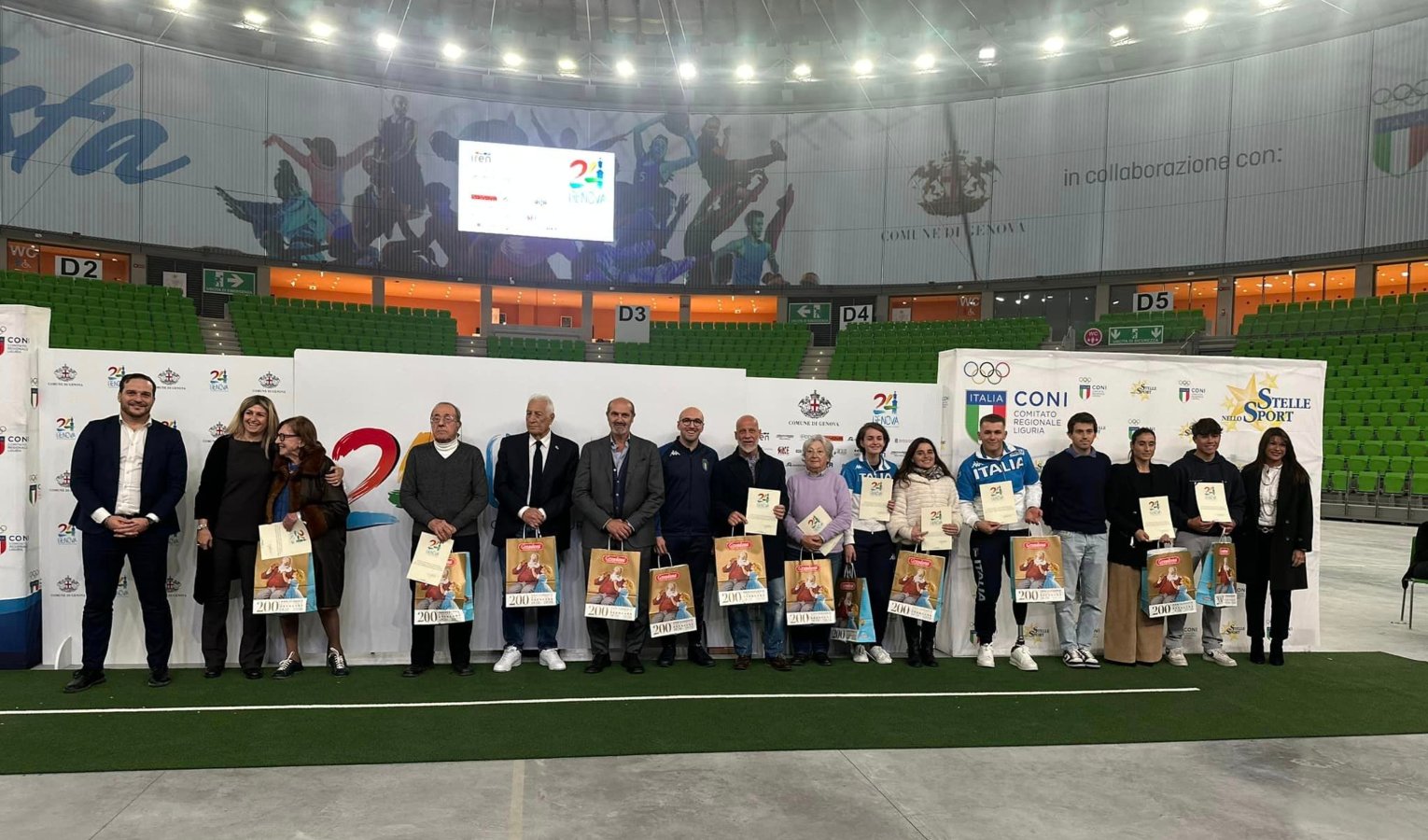 Festa al Palasport per Genova Capitale Europea dello Sport 2024