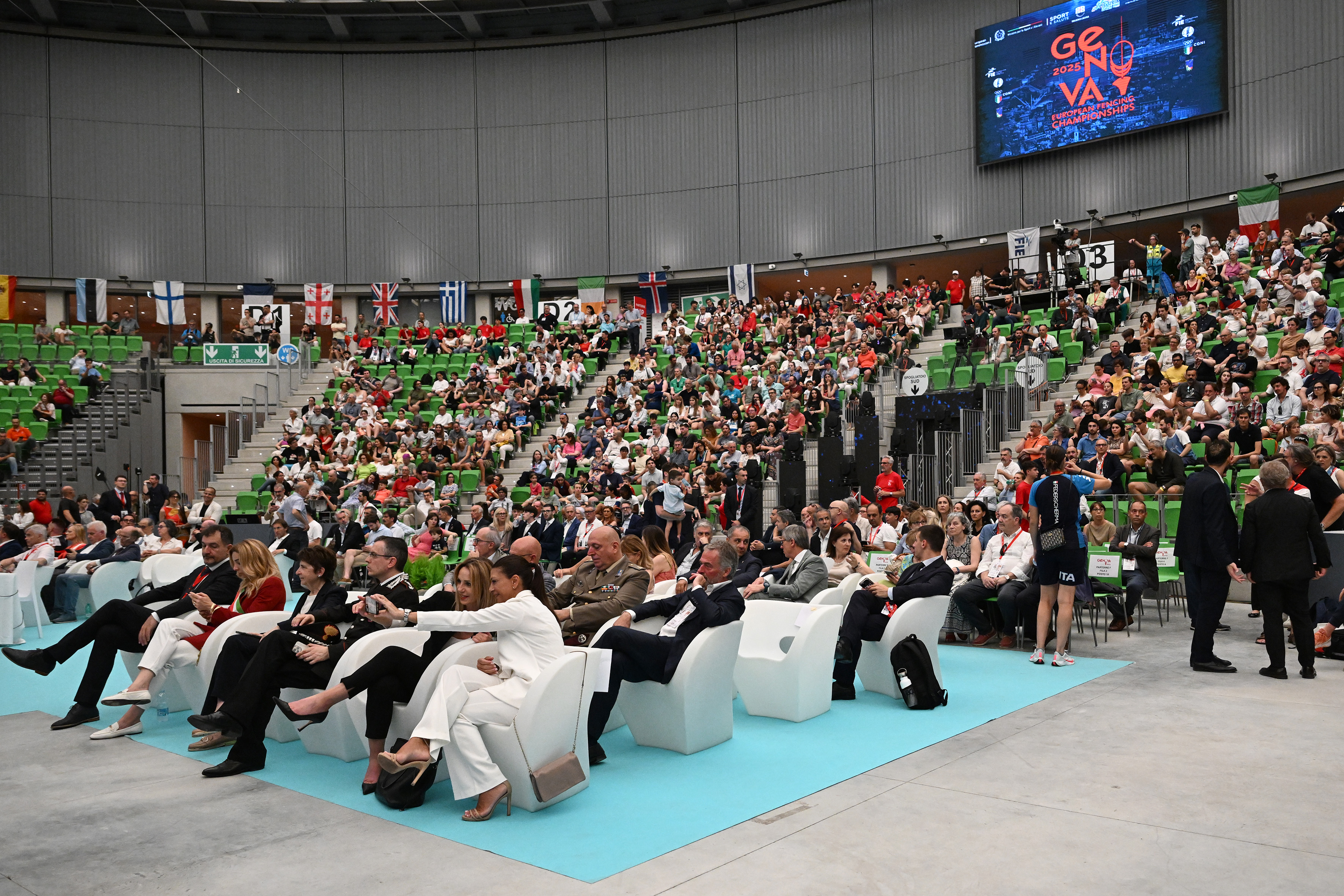 Europei di scherma, Palasport troppo caldo: Genova non fa una bella figura