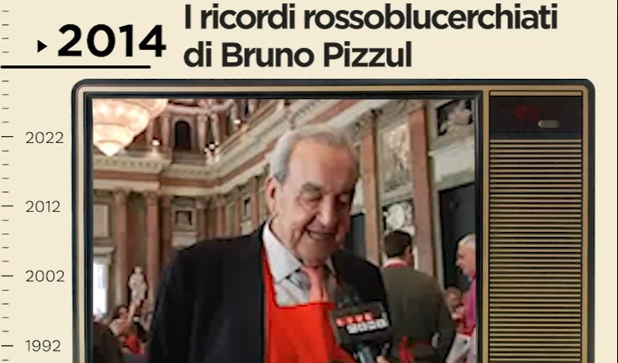 Archivio storico di Primocanale: I ricordi rossoblucerchiati di Bruno Pizzul (2104)