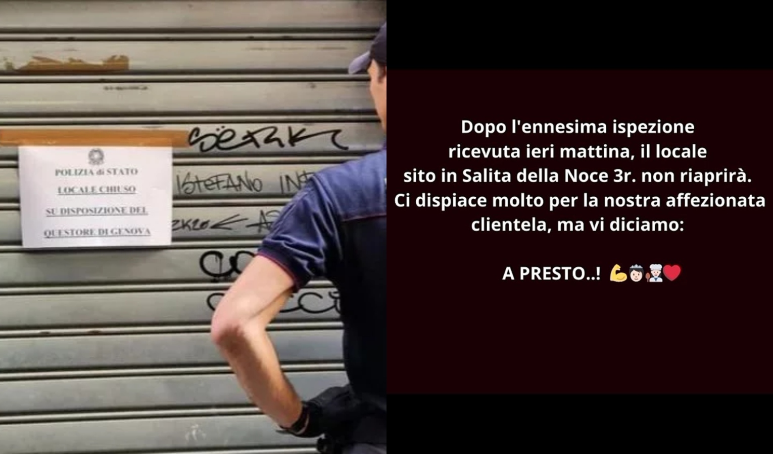 Ennesima ispezione per il Re delle Focaccette, l'annuncio social: