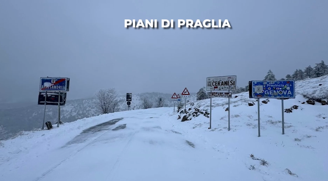 Le immagini più belle di un sabato imbiancato in Liguria