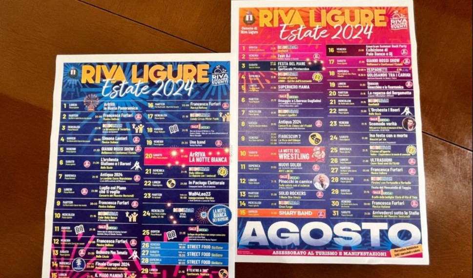 Riva Ligure, presentato il calendario delle manifestazioni