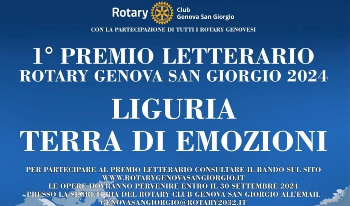 Le emozioni che suscita la Liguria nel premio del Rotary Genova S. Giorgio