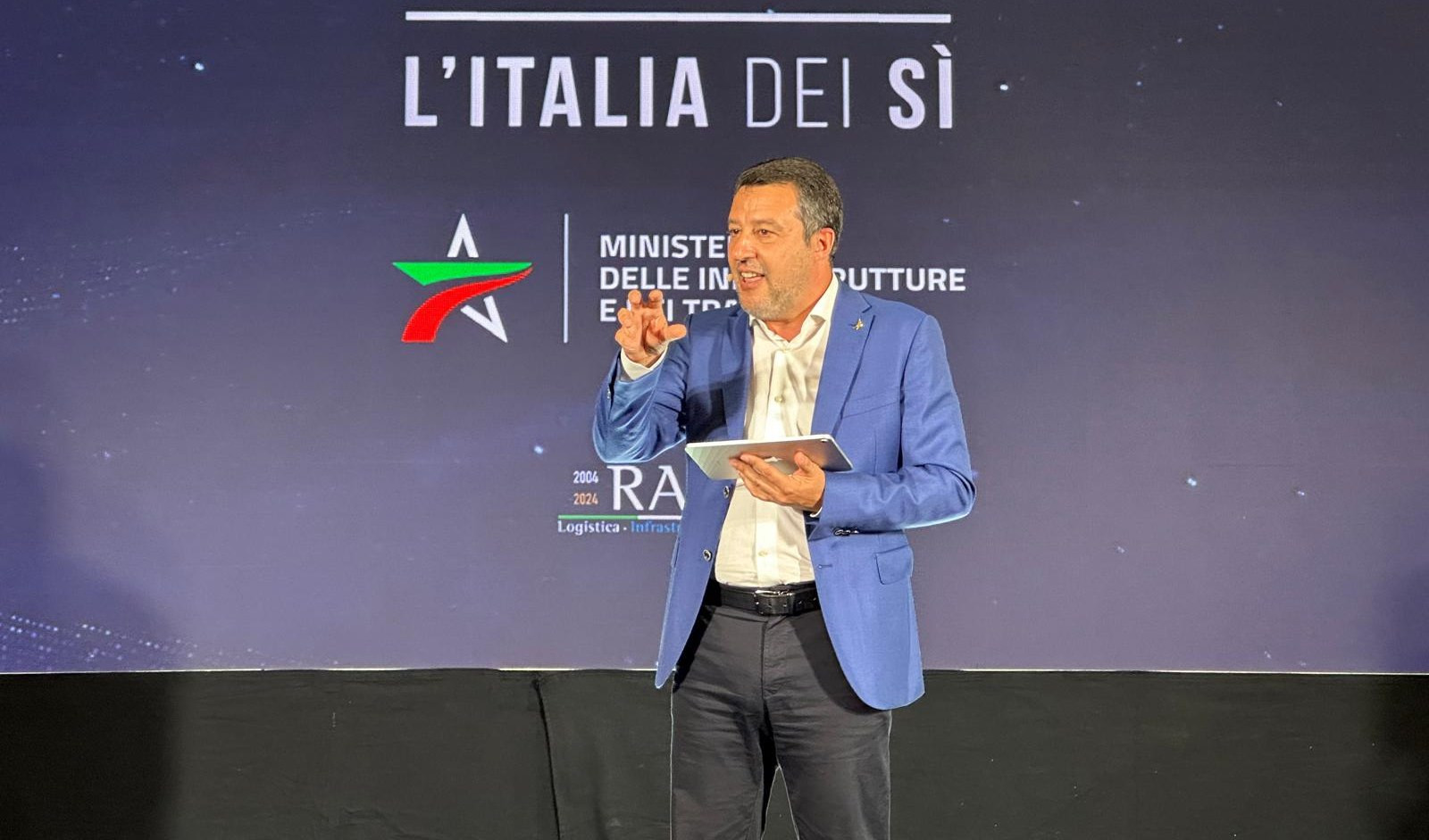 Salvini a Genova: “Ecco le grandi opere, incontrerò presto Toti”