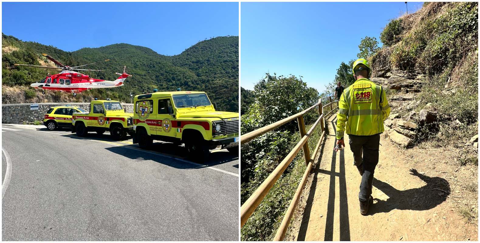 Tra Monterosso e Vernazza a mezzogiorno: due turisti colti da malore