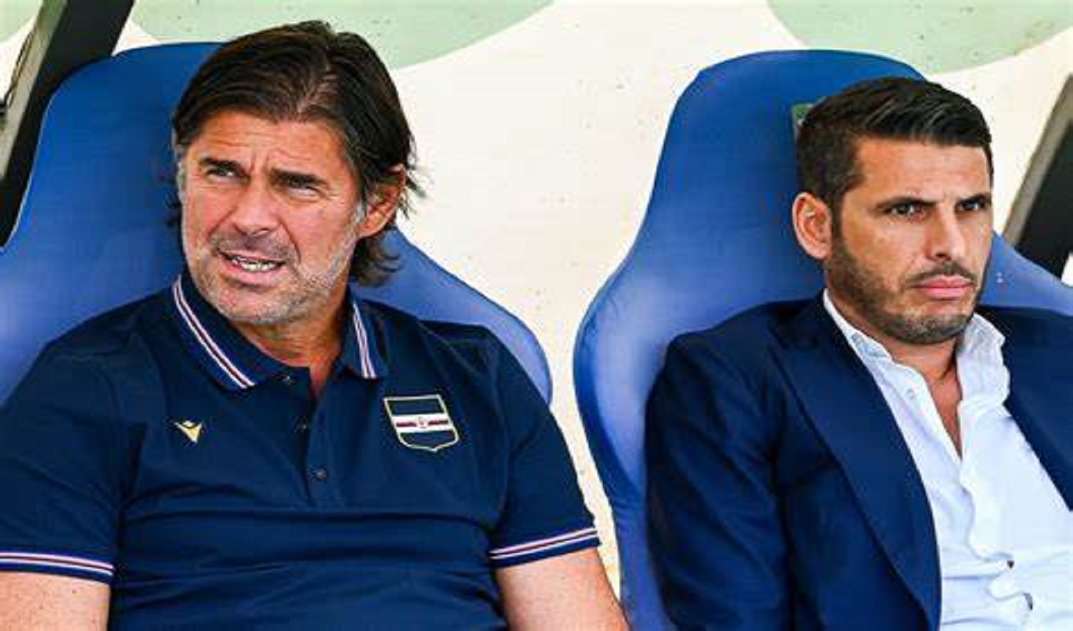 Un allenatore e un dirigente della Sampdoria