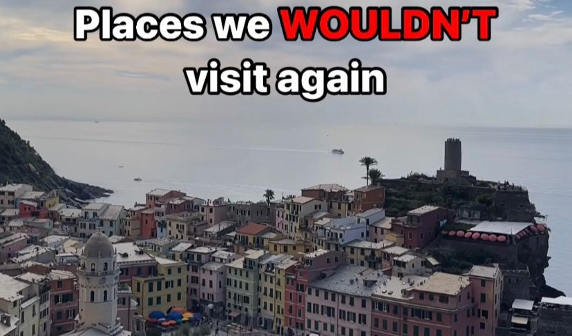 Cinque Terre bocciate da influencer americani: 