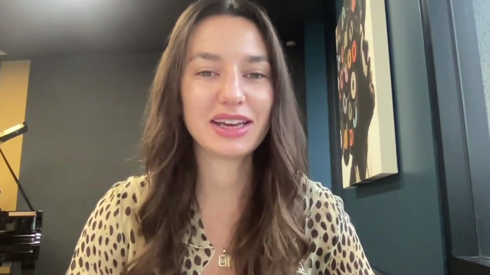 La genovese Marie Solimena a Los Angeles: