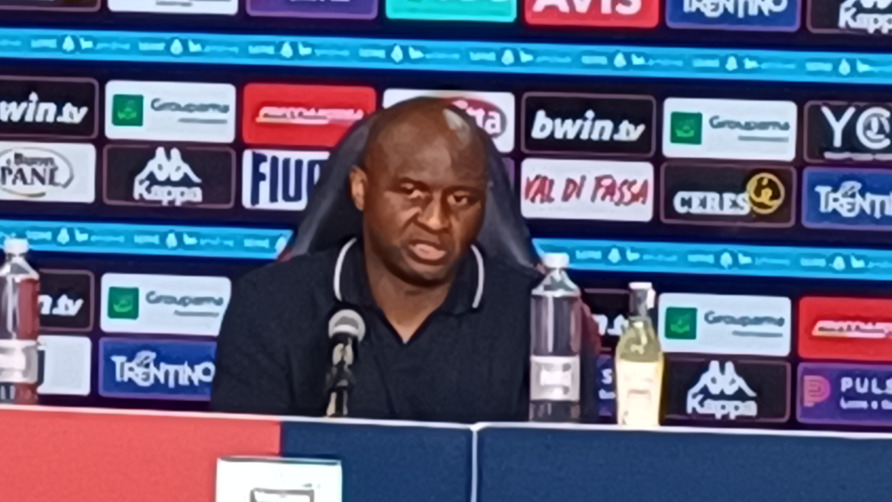 Vieira: “Comprendo i fischi per il risultato ma non per l’atteggiamento. Cornet rigorista? Decidono i giocatori”