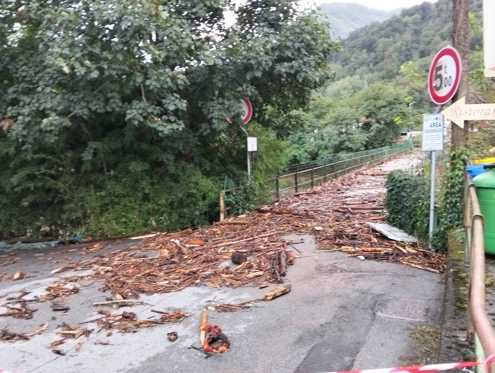 Danni e allagamenti in Val Fontanabuona, Giampedrone: