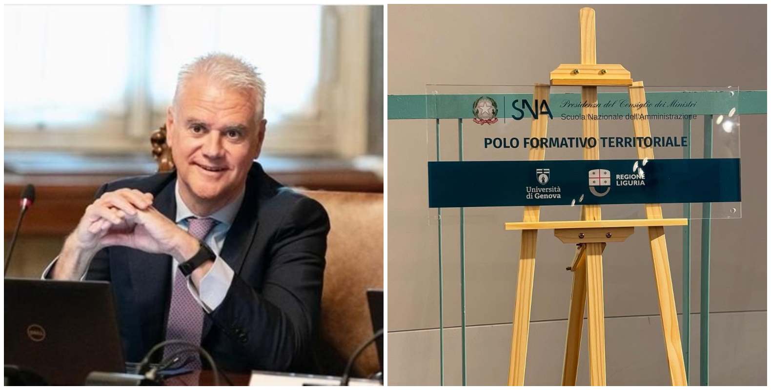 Zangrillo a Genova per l'inaugurazione della scuola nazionale dell'amministrazione