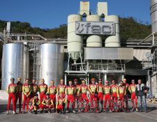 Il Team dei Vigili del Fuoco alla Gran Fondo di Deiva